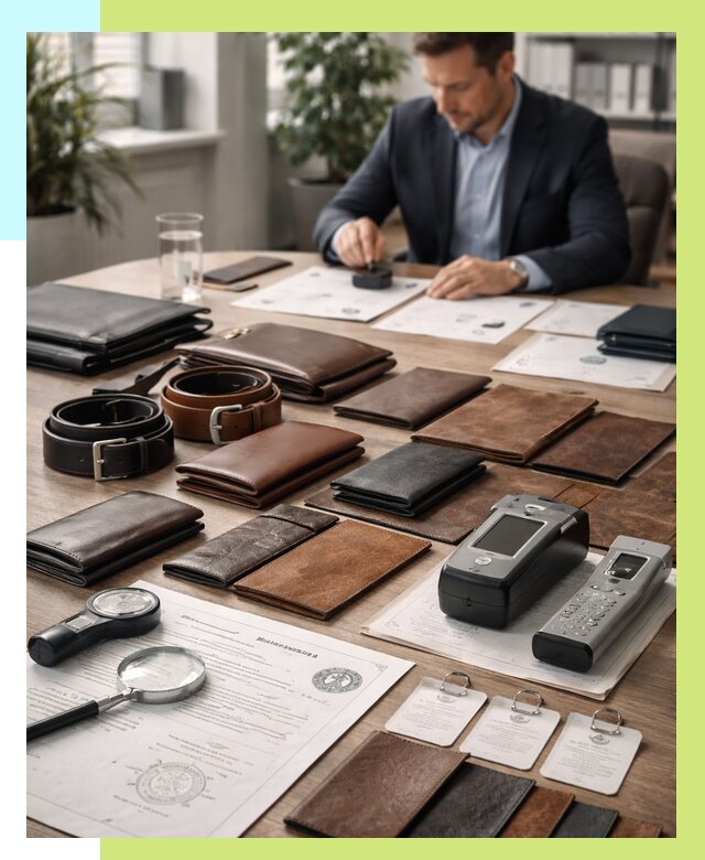 Сертификация кожаных изделий в Долгопрудном от 12175 р. | Алешин-Длг