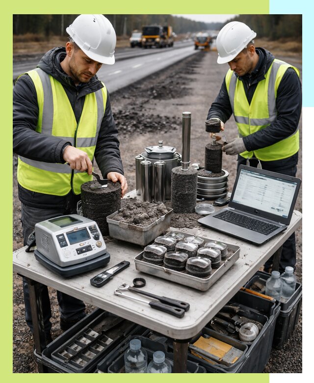 Сертификация асфальта: испытания и подтверждение в Долгопрудном