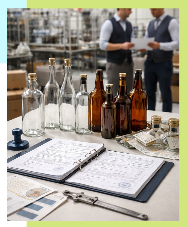 Сертификация стеклянных бутылок в Долгопрудном от 25365 р. | Алешин-Длг