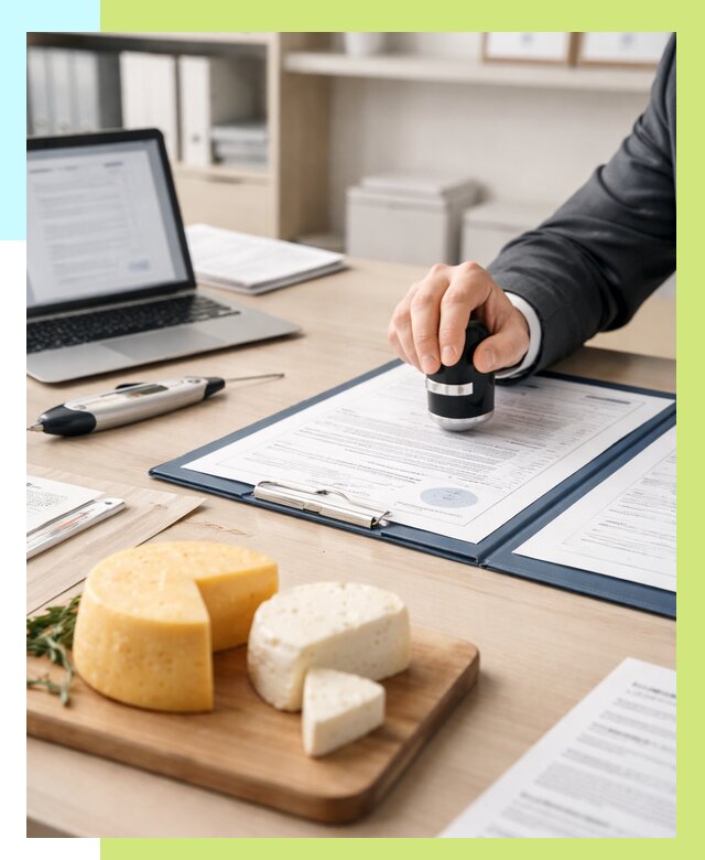 Сертификация сыров в Долгопрудном от 15219 р | Сертификат на сыр Алешин-Длг