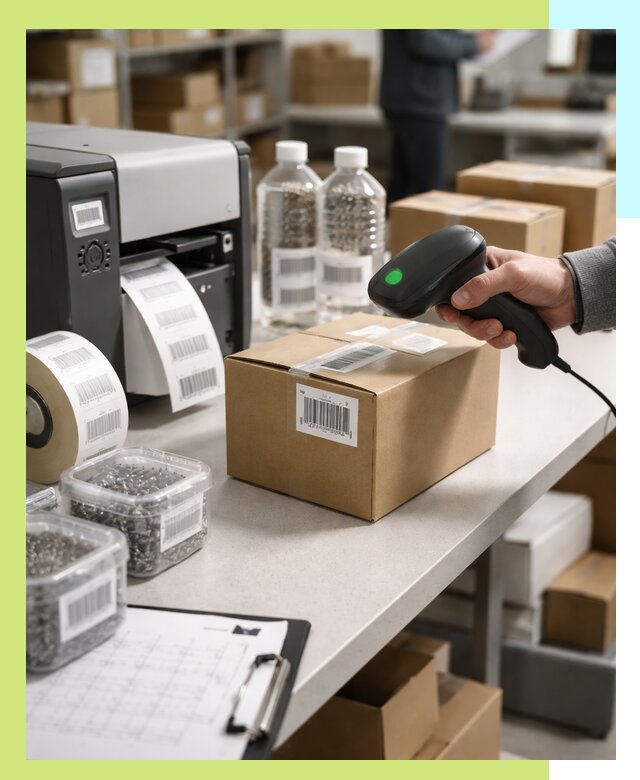Штрихкодирование продукции и маркировка для продажи в Долгопрудном