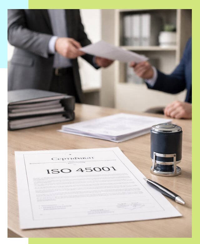 Сертификат ISO 45001 в Долгопрудном под ключ от 45657 р. | Алешин-Длг