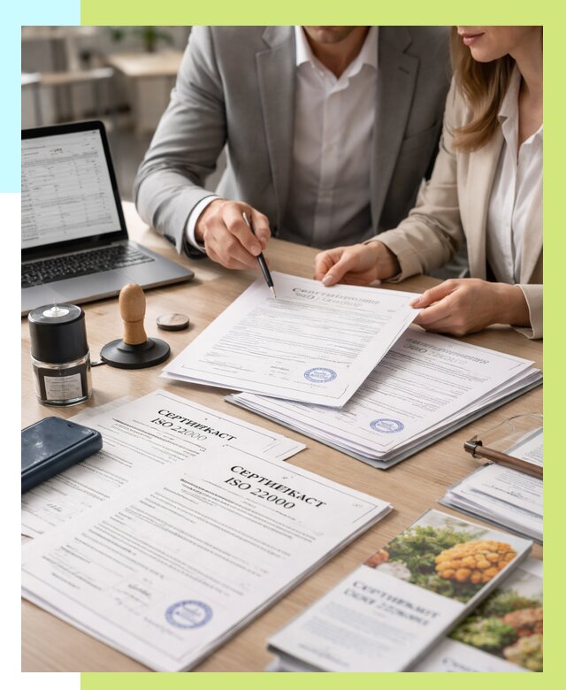 Сертификат ISO 22000 в Долгопрудном от 40584 р. под ключ | Алешин-Длг